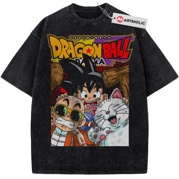 Son Goku, Krillin & Senbei Shirt, Dragon Ball Daima Shirt, Anime Shirt, Vintage T-Shirt