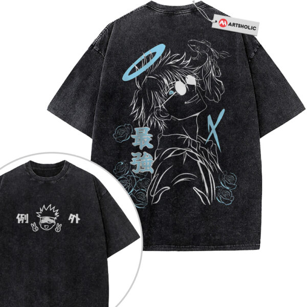 Satoru Gojo Shirt, Jujutsu Kaisen Shirt, Anime Shirt, Vintage T-Shirt 2-Sided