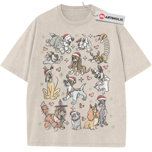 Disney Dogs Shirt, Christmas Shirt, Animated Shirt, Vintage Tee