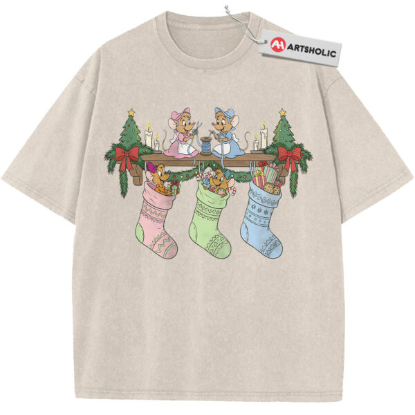 Jaq and Gus Shirt, Cinderella Shirt, Christmas Shirt, Disney Shirt, Animated Shirt, Vintage Tee