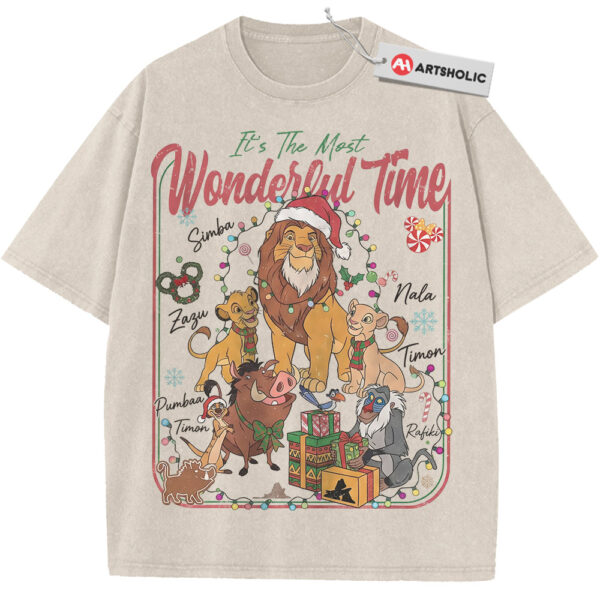 The Lion King Shirt, Christmas Shirt, Disney Shirt, Winter Animated Shirt, Vintage T-Shirt