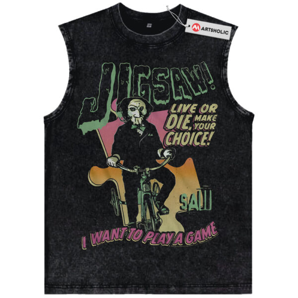 Jigsaw Shirt, The Saw Shirt, Halloween Shirt, Horror Shirt, Vintage T-Shirt