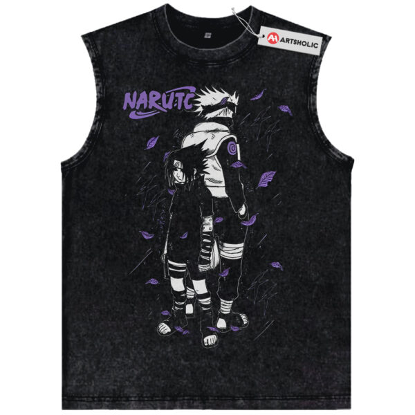 Uchiha Sasuke & Hatake Kakashi Shirt, Naruto Shirt, Anime Shirt, Vintage T-Shirt