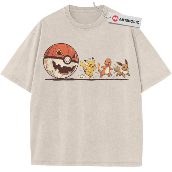 Pikachu Charmander and Eevee Shirt, Halloween Shirt, Pokemon Shirt, Anime Shirt, Vintage T-Shirt