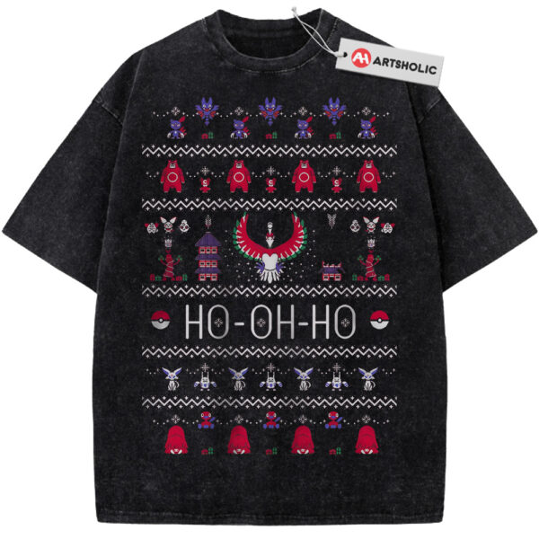 Ho-Oh Shirt, Christmas Shirt, Pokemon Shirt, Anime Shirt, Vintage Tee