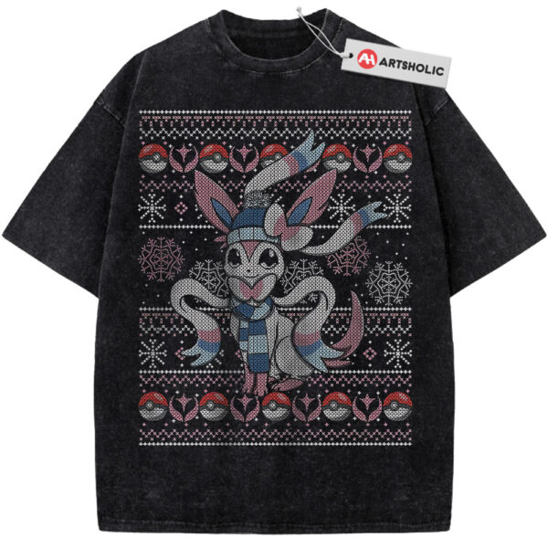 Sylveon Shirt, Pokemon Shirt, Christmas Shirt, Anime Shirt, Vintage T-Shirt