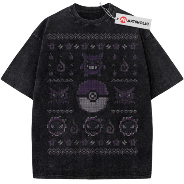 Gengar Haunter and Gatsly Shirt, Pokemon Shirt, Christmas Shirt, Anime Shirt, Vintage T-Shirt