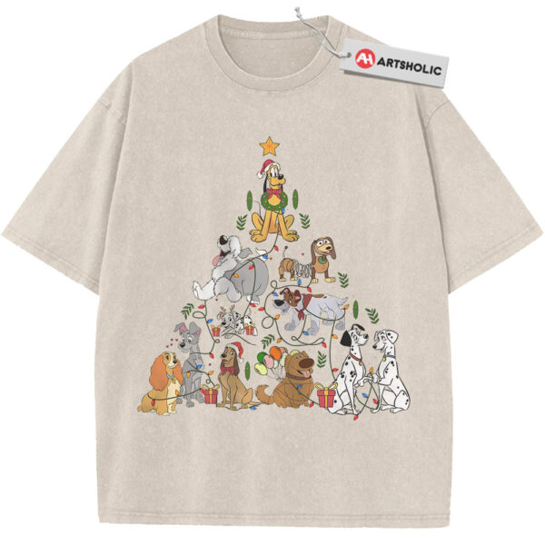 Disney Dogs Shirt, Christmas Shirt, Winter Disney Shirt, Animated Shirt, Vintage T-Shirt