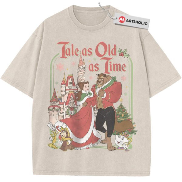 Beauty and the Beast Shirt, Christmas Shirt, Animated Shirt, Vintage Tee