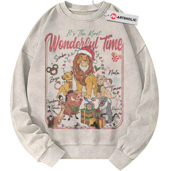 The Lion King Shirt, Christmas Shirt, Disney Shirt, Winter Animated Shirt, Vintage T-Shirt
