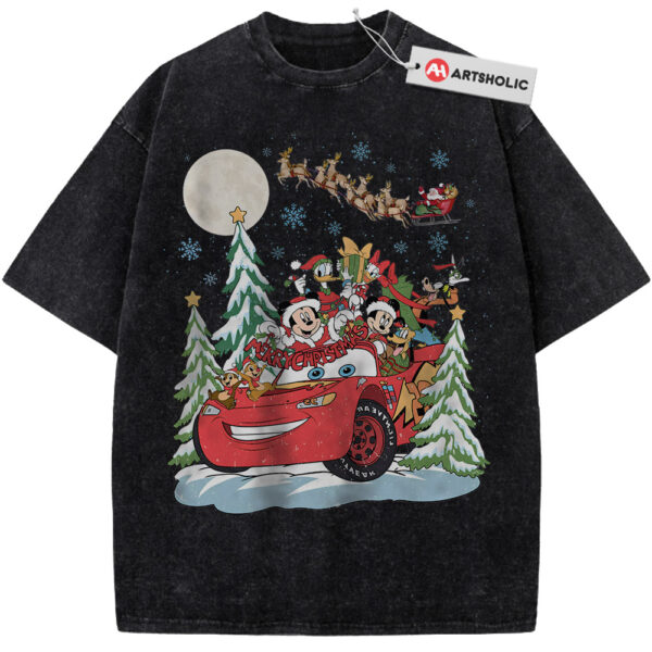Lightning McQueen Shirt, Donald Duck Shirt, Mickey Mouse Shirt, Goofy Shirt, Pluto Shirt, Christmas Shirt, Animated Shirt, Vintage Tee