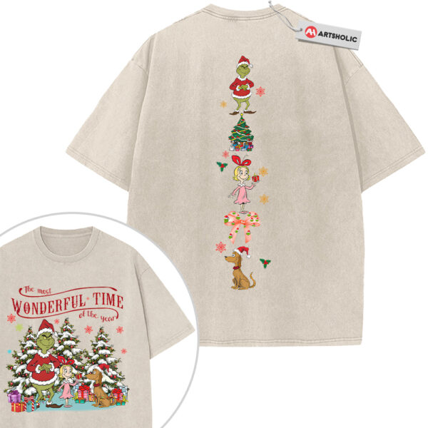 The Grinch Shirt, Christmas Shirt, Animated Shirt, Vintage T-Shirt 2-Sided