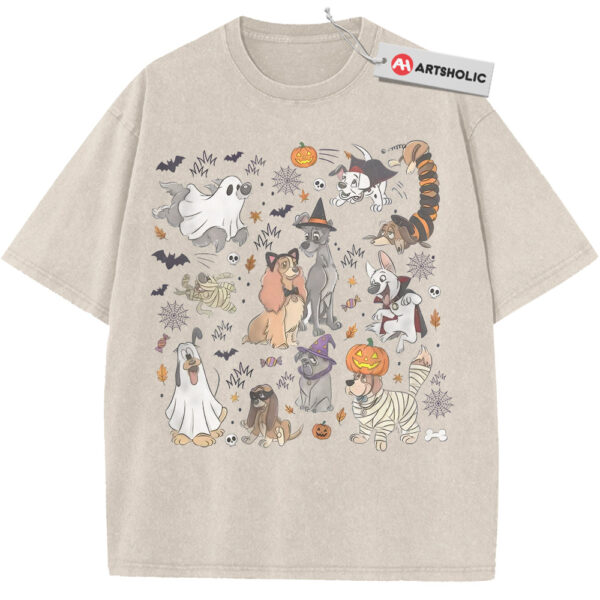 Disney Dogs Shirt, Halloween Shirt, Autumn Disney Shirt, Animated Shirt, Vintage T-Shirt