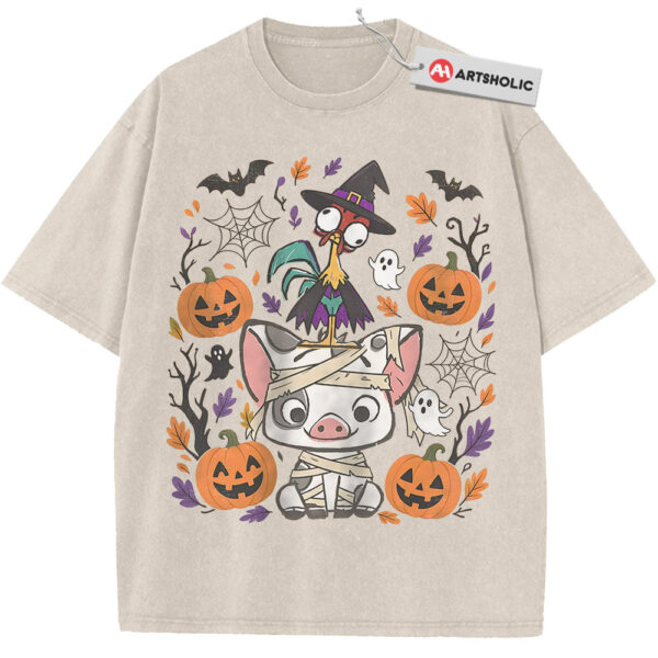 Pua and Hei Hei Shirt, Moana Shirt, Halloween Shirt, Disney Shirt, Animated Shirt, Vintage Tee