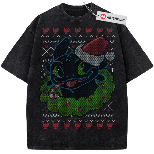 Toothless Shirt, How to Train Your Dragon Shirt, Christmas Shirt, Animated Shirt, Vintage T-Shirt