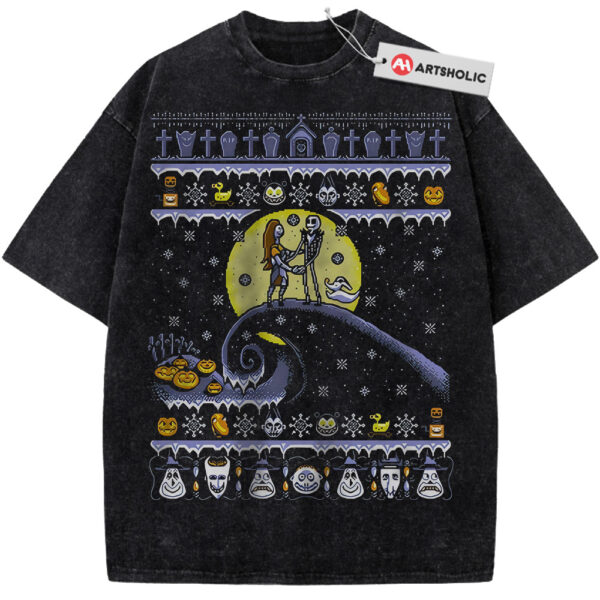 Jack Skellington and Sally Shirt, The Nightmare Before Christmas Shirt, Animated Shirt, Vintage Tee