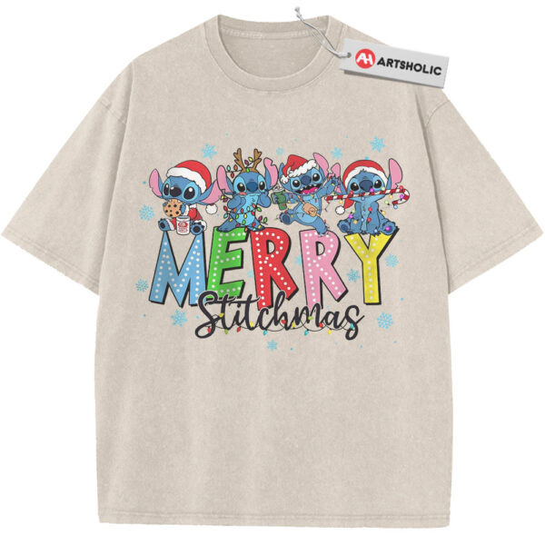 Lilo and Stitch Shirt, Christmas Shirt, Disney Shirt, Winter Animated Shirt, Vintage T-Shirt