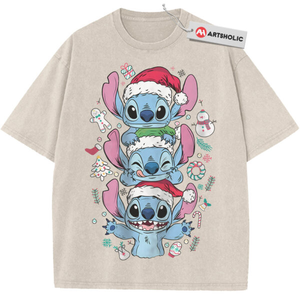 Lilo and Stitch Shirt, Christmas Shirt, Disney Shirt, Winter Animated Shirt, Vintage T-Shirt