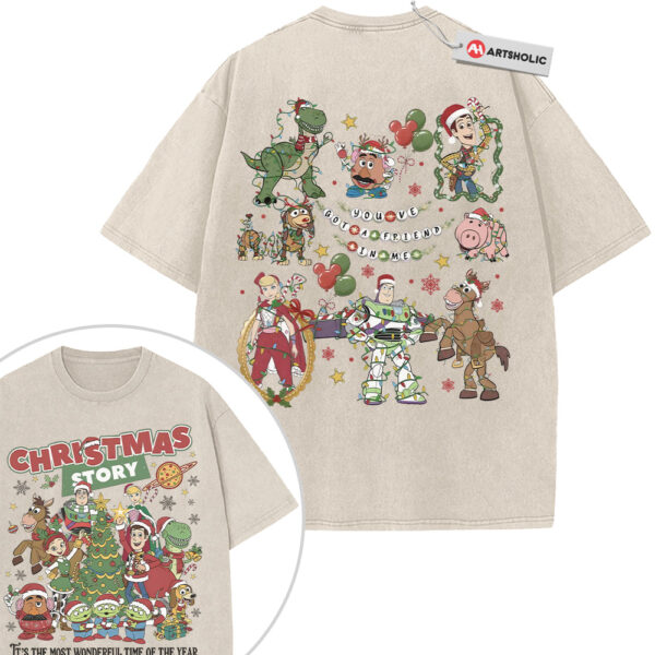 Toy Story Shirt, Christmas Shirt, Animated Shirt, Vintage T-Shirt 2-Sided