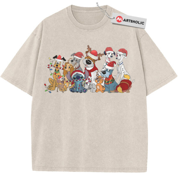 Disney Dogs Shirt, Christmas Shirt, Winter Disney Shirt, Animated Shirt, Vintage T-Shirt