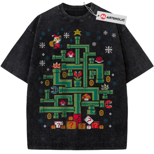 Super Mario Shirt, Christmas Shirt, Game Shirt, Vintage T-Shirt