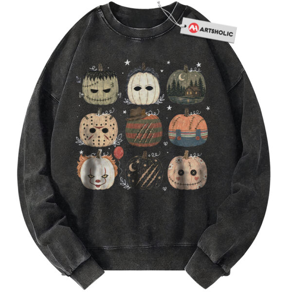 Horror Pumpkins Shirt, Halloween Shirt, Vintage Tee
