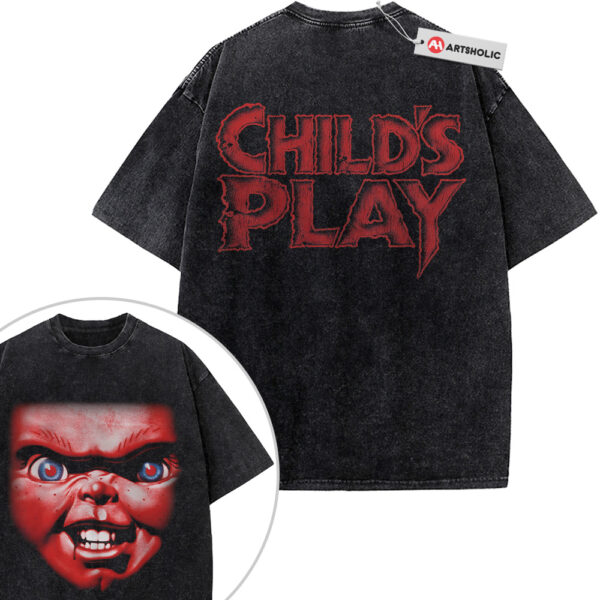 Chucky Shirt, Child's Play Shirt, Halloween Shirt, Horror Shirt, Vintage T-Shirt 2-Sided