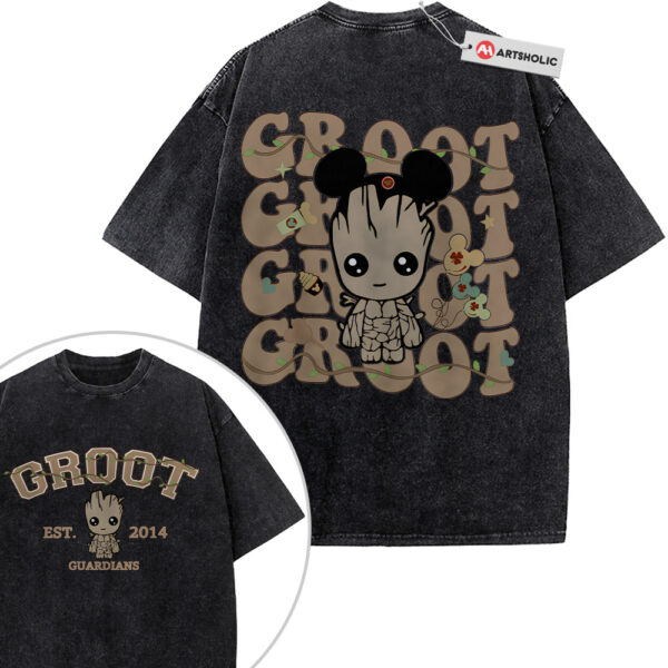 Groot Shirt, Christmas Shirt, Marvel Comics Shirt, Vintage T-Shirt 2-Sided