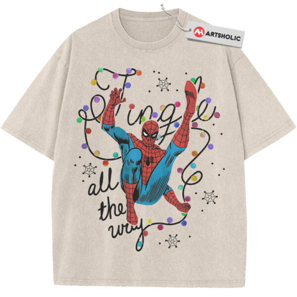 Spider-Man Shirt, Christmas Shirt, Marvel Comics Shirt, Vintage Tee