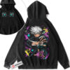 Satoru Gojo Hoodie, Jujutsu Kaisen Hoodie, Anime Hoodie, Vintage Hoodie 2-Sided