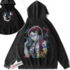 Akaza Hoodie, Demon Slayer Hoodie, Anime Hoodie, Vintage Hoodie 2-Sided