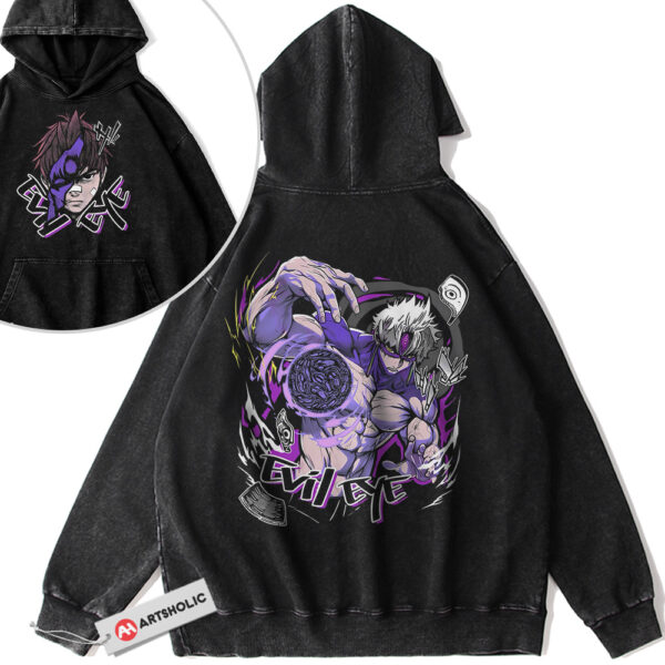 Evil Eye Hoodie, Dandadan Hoodie, Anime Hoodie, Vintage Hoodie 2-Sided