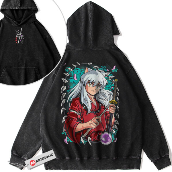 Inuyasha Hoodie, Anime Hoodie, Vintage Hoodie 2-Sided