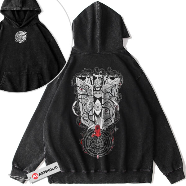 Fullmetal Alchemist Hoodie, Anime Hoodie, Vintage Hoodie 2-Sided