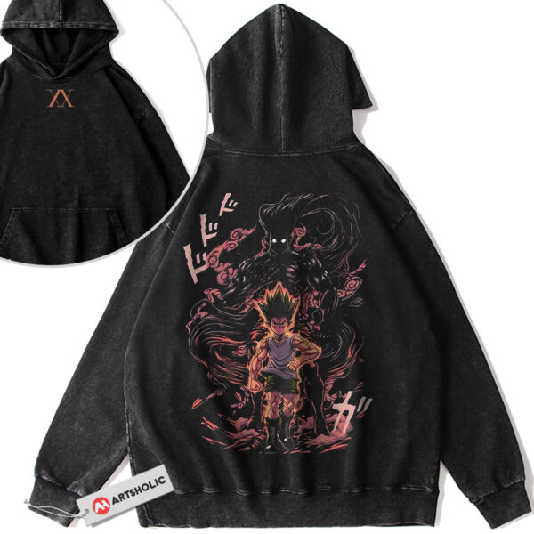 Gon Freecss Hoodie, Hunter x Hunter Hoodie, HxH Hoodie, Anime Hoodie, Vintage Hoodie 2-Sided