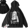 Zero Two Hoodie, Darling in the Franxx Hoodie, Anime Hoodie, Vintage Hoodie 2-Sided