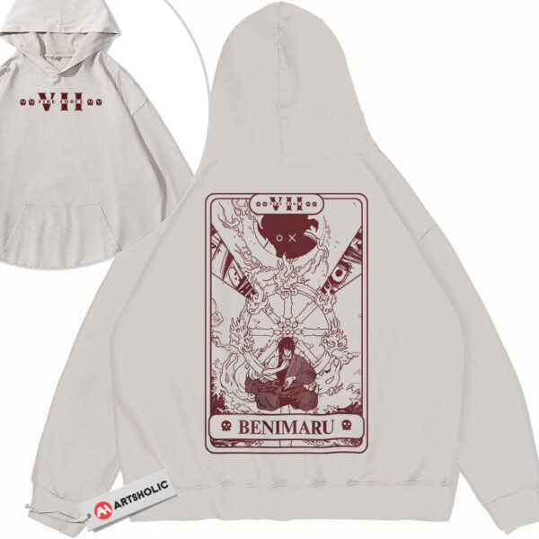 Benimaru Shinmon Hoodie, Fire Force Hoodie, Anime Hoodie, Vintage Hoodie 2-Sided