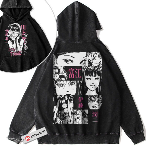 Tomie Kawakami Hoodie, Junji Ito Collection Hoodie, Anime Hoodie, Vintage Hoodie 2-Sided