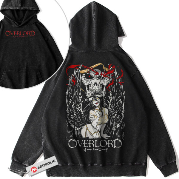 Albedo Hoodie, Overlord Hoodie, Anime Hoodie, Vintage Hoodie 2-Sided