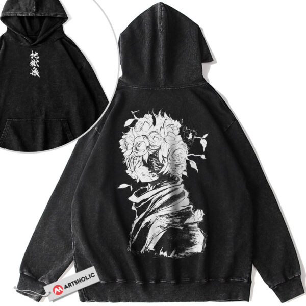 Gabimaru Hoodie, Hell's Paradise Hoodie, Anime Hoodie, Vintage Hoodie 2-Sided