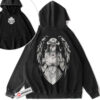 Albedo Hoodie, Overlord Hoodie, Anime Hoodie, Vintage Hoodie 2-Sided