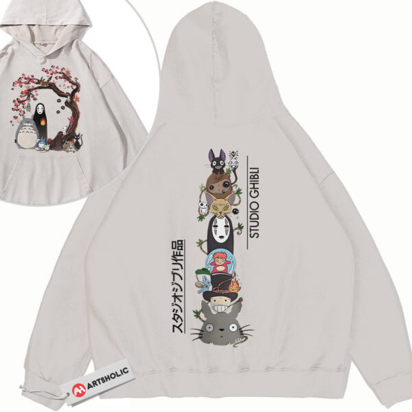 Studio Ghibli Hoodie, Anime Hoodie, Vintage Hoodie 2-Sided