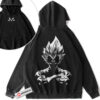 Vegeta Hoodie, Dragon Ball Hoodie, Anime Hoodie, Vintage Hoodie 2-Sided