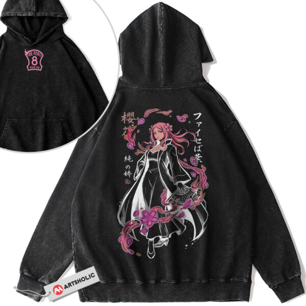 Hikifune Rina Hoodie, Fire Force Hoodie, Anime Hoodie, Vintage Hoodie 2-Sided