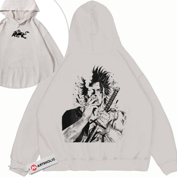 Yami Sukehiro Hoodie, Black Clover Hoodie, Anime Hoodie, Vintage Hoodie 2-Sided
