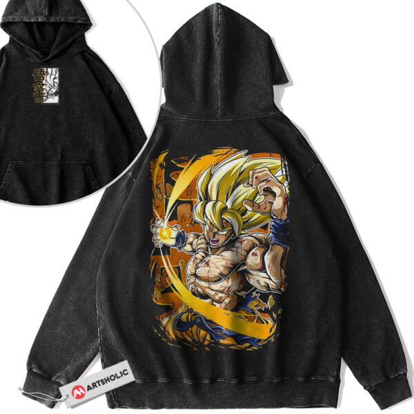 Son Goku Hoodie, Dragon Ball Hoodie, Anime Hoodie, Vintage Hoodie 2-Sided