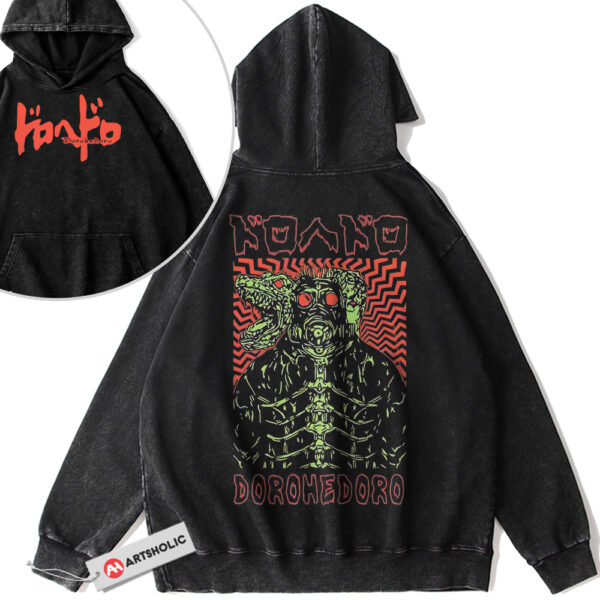Caiman Hoodie, Dorohedoro Hoodie, Anime Hoodie, Vintage Hoodie 2-Sided