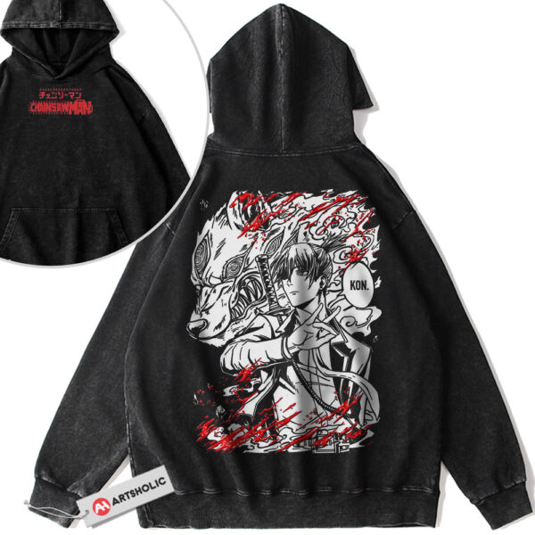 Aki Hayakawa Hoodie, Chainsaw Man Hoodie, Anime Hoodie, Vintage Hoodie 2-Sided