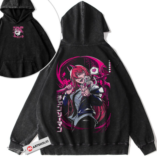 Power Hoodie, Chainsaw Man Hoodie, Anime Hoodie, Vintage Hoodie 2-Sided