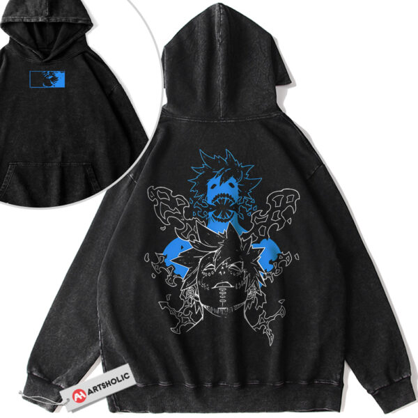 Dabi Hoodie, Toya Todoroki Hoodie, MHA Hoodie, Anime Hoodie, Vintage Hoodie 2-Sided